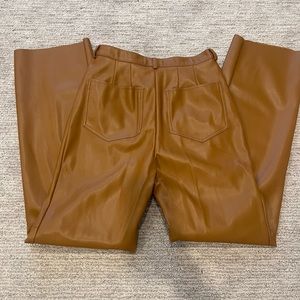 Cult naked Brown faux leather pants